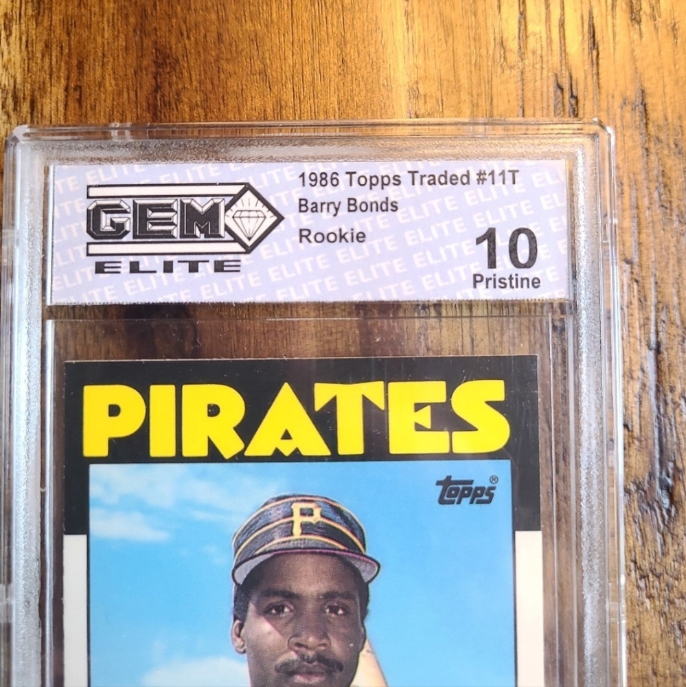 Barry Bonds rookie Topps Traded #11T Graded 10 Gem Mint